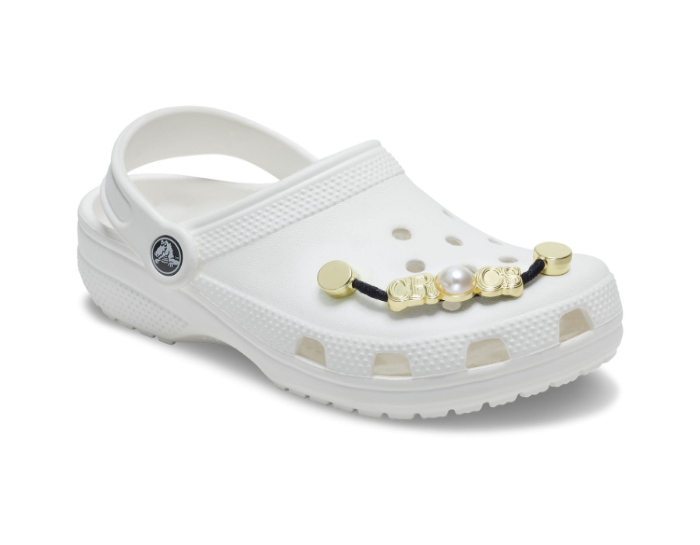 Crocs Gold And Pearl Chain