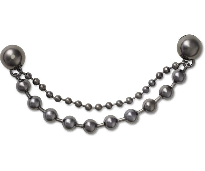 Double Black Gem Chain