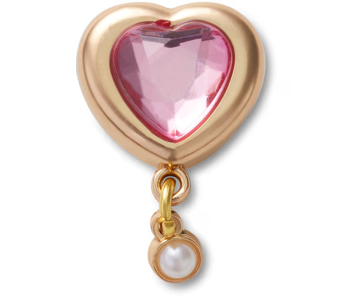 Gold Heart Gem With Pearl
