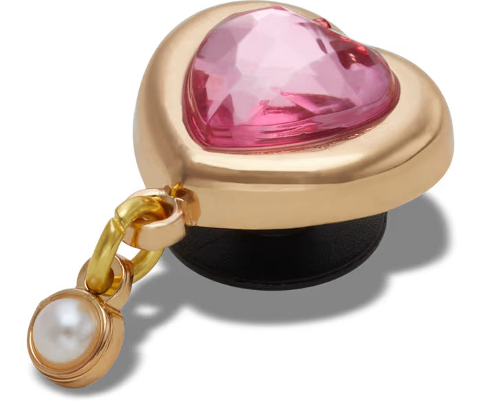 Gold Heart Gem With Pearl