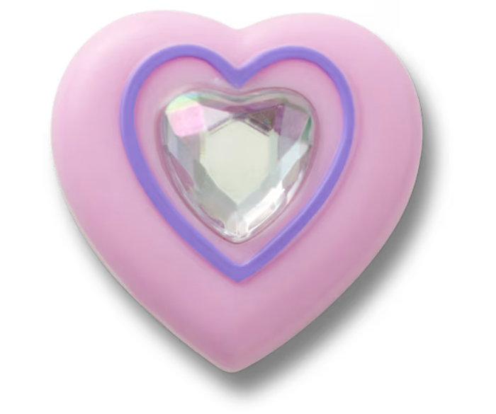 Pink Heart With Gem