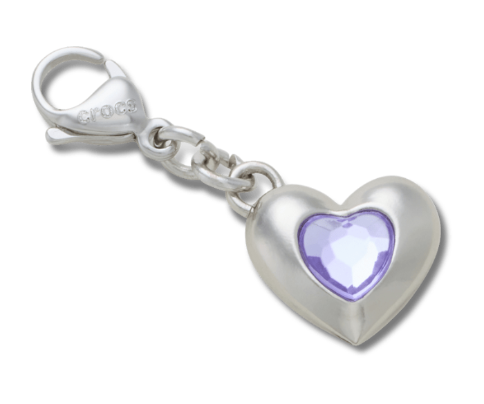 Silver Heart Sim Gem Charm