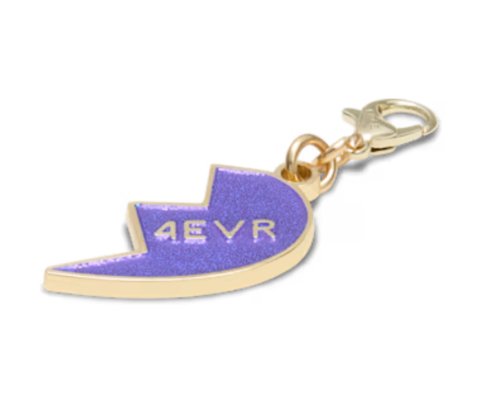 Purple Glitter Bff Charm Right