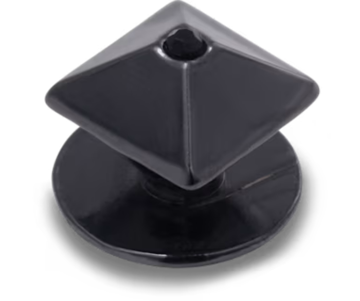 Light Silver Pyramid Stud