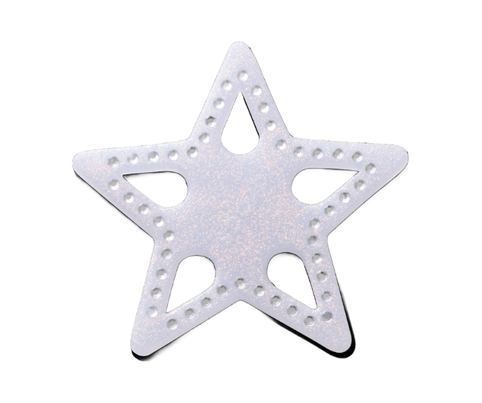 Mega Blue Glittery Star