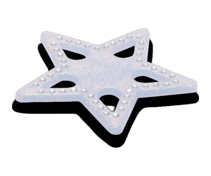 Mega Blue Glittery Star