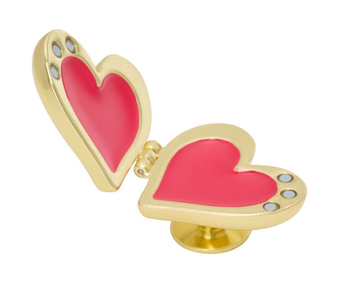 Gold Bubble Locket Heart