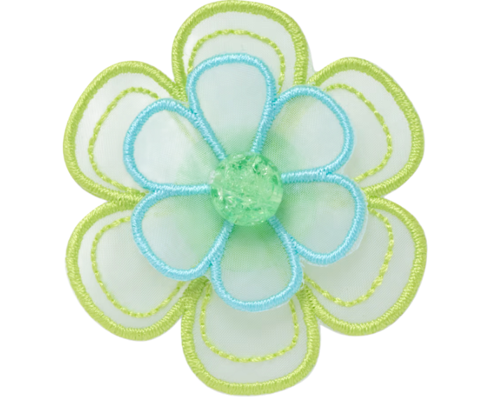 Green Mesh Flower