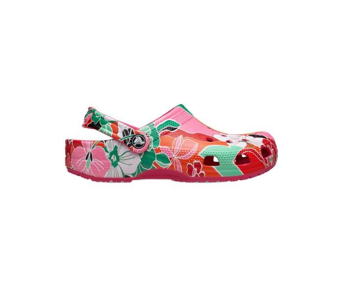 Classic Woodcut Floral Clog