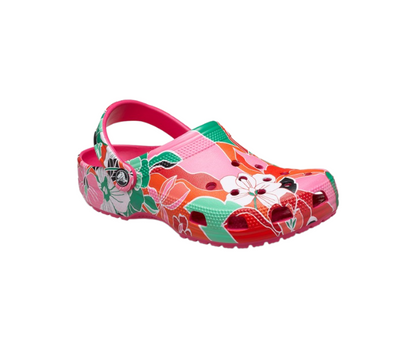 Classic Woodcut Floral Clog