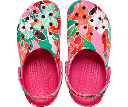 Classic Woodcut Floral Clog