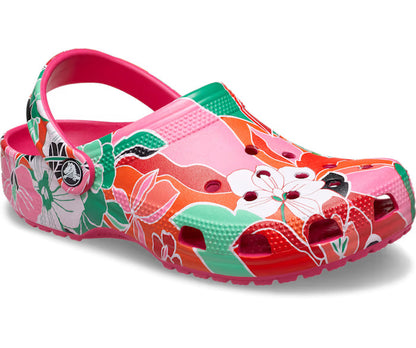 Classic Woodcut Floral Clog