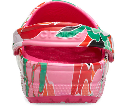 Classic Woodcut Floral Clog