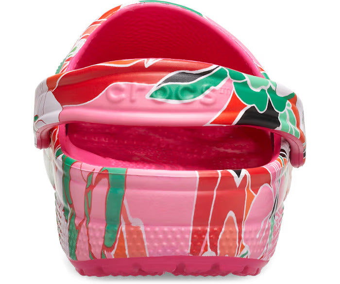 Classic Woodcut Floral Clog