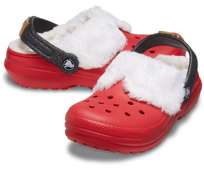 Kids' Classic Lined Santa Clog