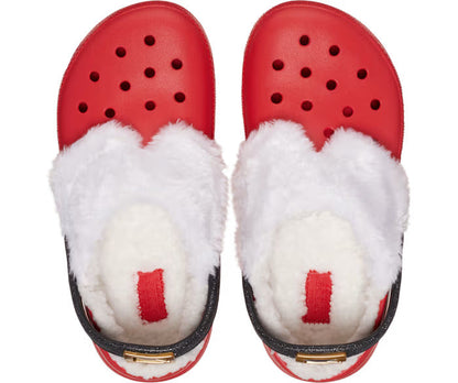 Kids' Classic Lined Santa Clog