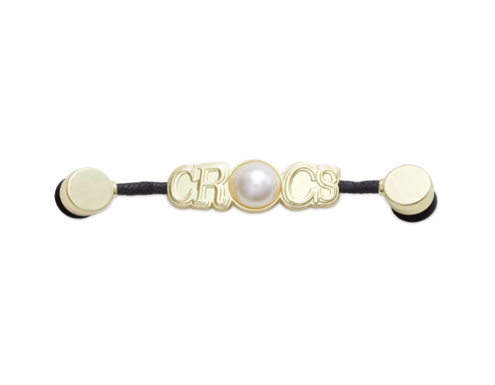 Crocs Gold And Pearl Chain