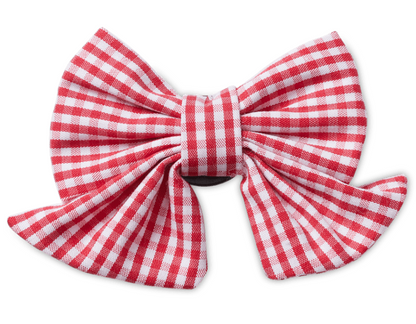 Cherry Gingham Bow