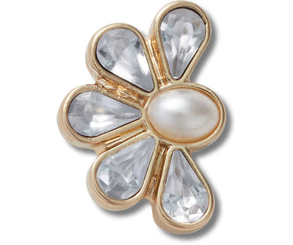 Half Gem Floral With Pearl