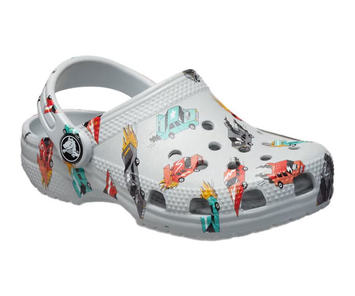 Toddler Classic Race Cars Graphic Clog