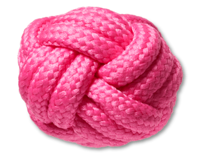 Pink Knotted Puff