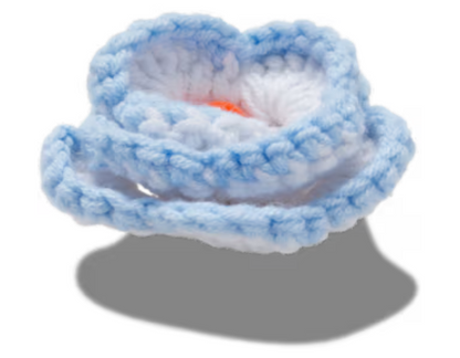 Light Blue Crochet Floral