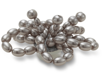Black Pearl Beaded Floral