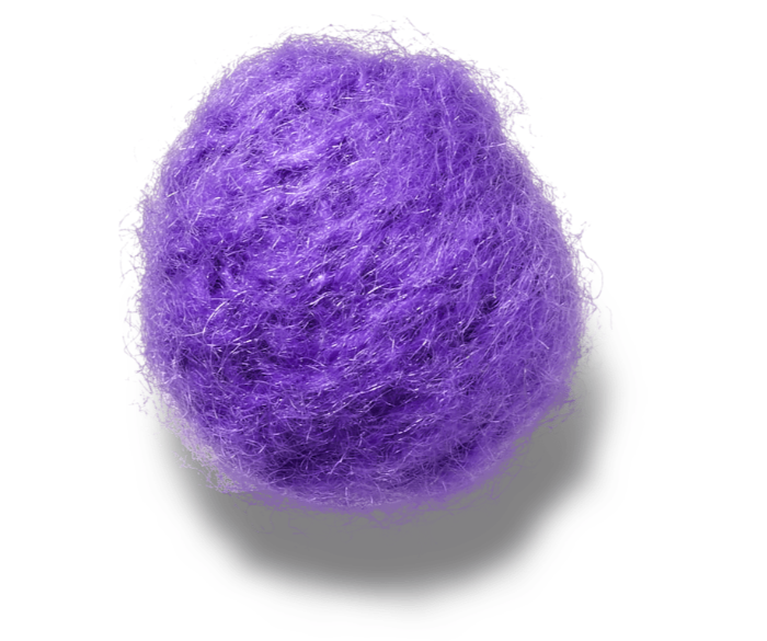 Purple Sweater Puff