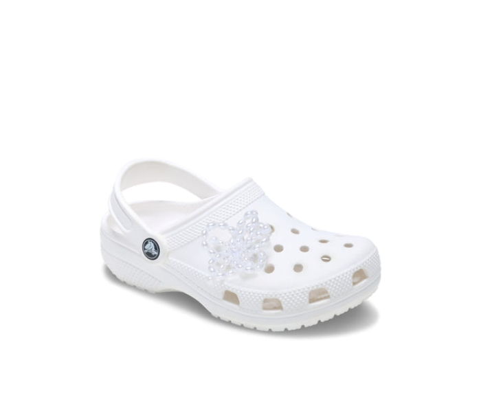 White Pearl Beaded Floral