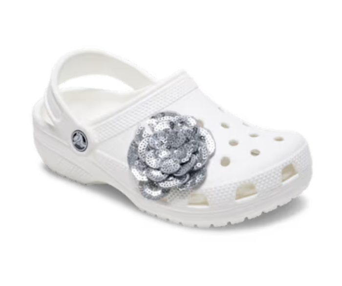 Silver Sequin Flower