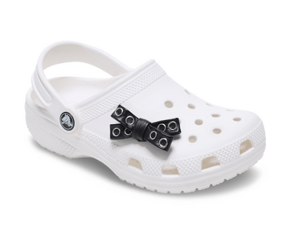 Black Grommet Studded Bow