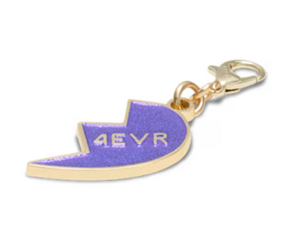Purple Glitter Bff Charm Right