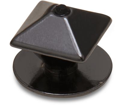 Dark Silver Pyramid Stud