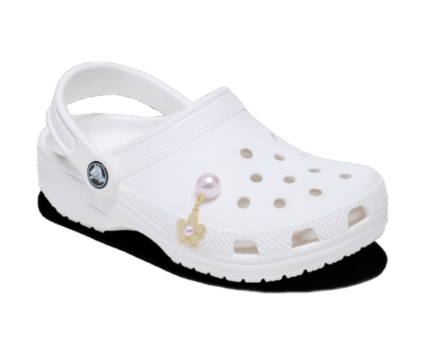 Pink Pearl And Gold Flower – Crocs Lebanon