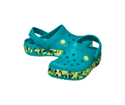 Kids' Crocband Glow Confetti Band Clog
