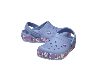 Kids' Crocband Glow Confetti Band Clog