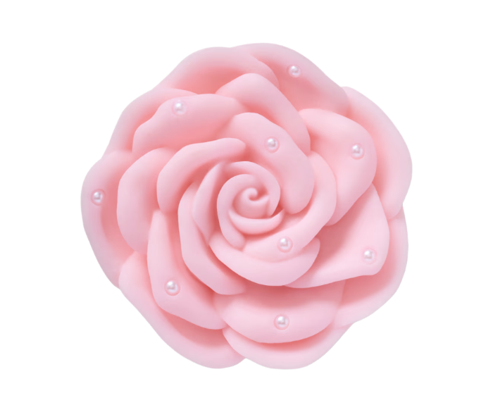 Pink Rose With Pearls