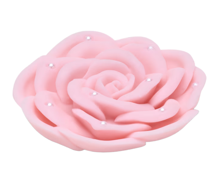 Pink Rose With Pearls