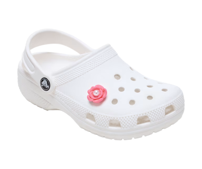 Pink Flower With Pearl Center