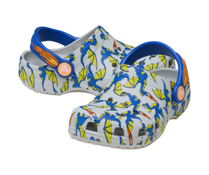 Toddler Classic Dragon Graphic Clog
