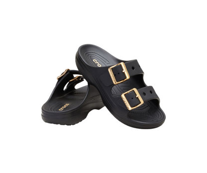 Women’s Metallic Buckle Saturday Sandal