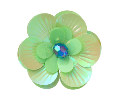 Sequin Green Flower