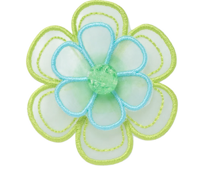 Green Mesh Flower