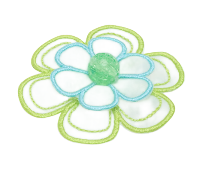 Green Mesh Flower